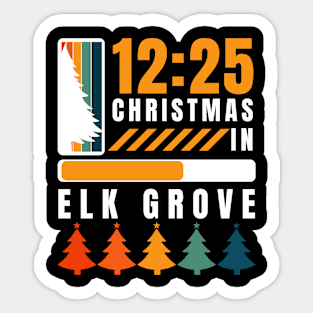 elk grove christmas Sticker
